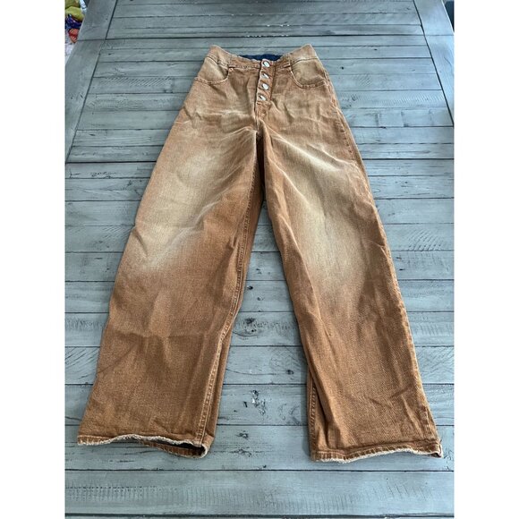 MM6 Maison Margiela 5 Pocket High Rise Denim Jeans Trouser Pants Brown Size 38 - Picture 3 of 7